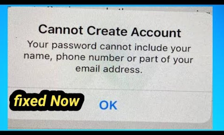 How to fix your password cannot include your name phone How to fix your password cannot include your name phone