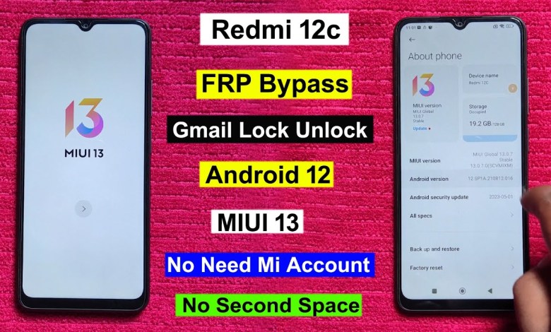 Redmi 12c FRP Bypass Android 12 MIUI 13 | Gmail/Google Redmi 12c FRP Bypass Android 12 MIUI 13 | Gmail/Google