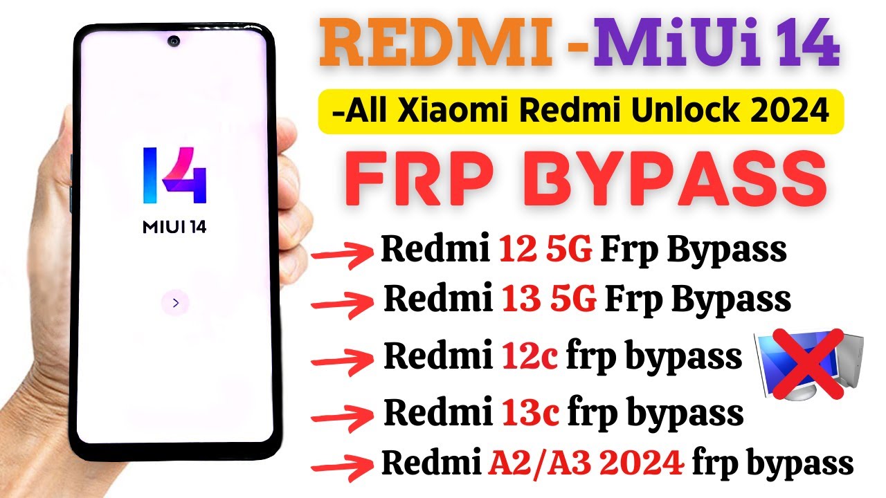 -Unlock Redmi MiUi 14 FRP Bypass Latest Security Xiaomi -Unlock Redmi MiUi 14 FRP Bypass Latest Security Xiaomi
