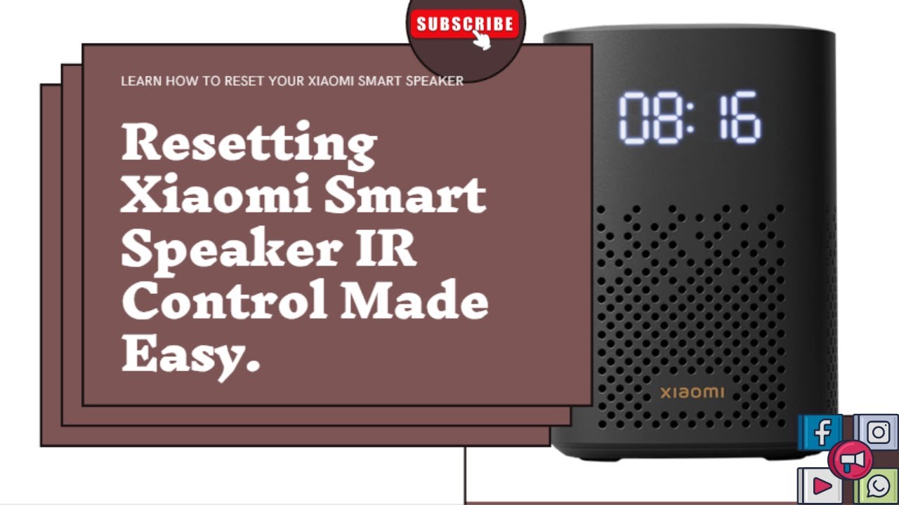 How To Reset Xiaomi Smart Speaker || Mi Smart Speaker How To Reset Xiaomi Smart Speaker || Mi Smart Speaker