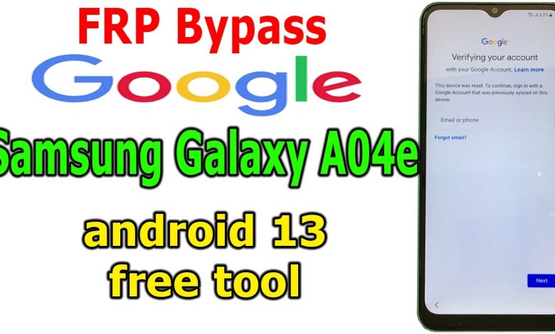 FRP Bypass Google Account Lock Samsung A04e FRP Bypass Google Account Lock Samsung A04e