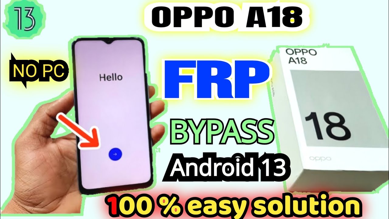 OPPO A18 FRP Bypass | Android 13| Sept security patch| OPPO A18 FRP Bypass | Android 13| Sept security patch|