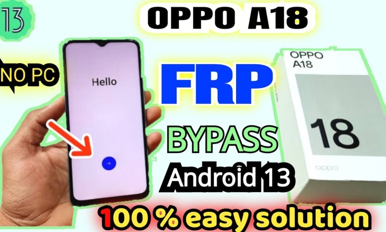 OPPO A18 FRP Bypass | Android 13| Sept security patch| OPPO A18 FRP Bypass | Android 13| Sept security patch|