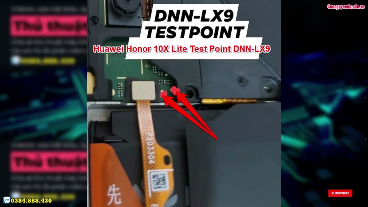 Huawei Honor 10X Lite Test Point DNN-LX9 Huawei Honor 10X Lite Test Point DNN-LX9