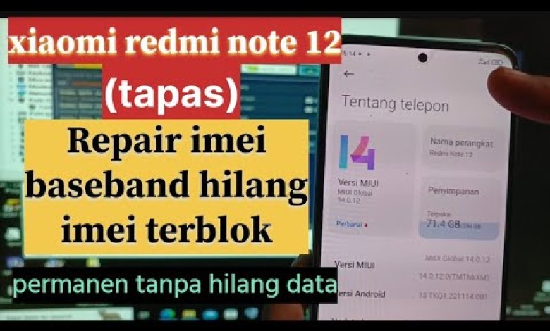 XIAOMI REDMI NOTE 12 (Tapas) REPAIR DUAL IMEI, IMEI XIAOMI REDMI NOTE 12 (Tapas) REPAIR DUAL IMEI, IMEI