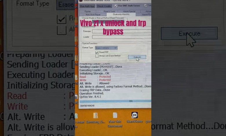 Vivo z1 x unlock and frp bypass by umt #shorts #viral Vivo z1 x unlock and frp bypass by umt #shorts #viral
