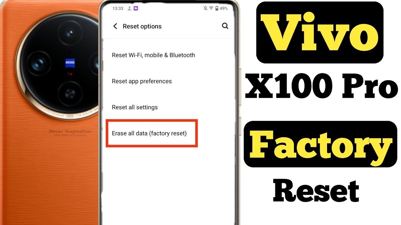How to factory reset Vivo X100 Pro 5G || Vivo X100 Pro How to factory reset Vivo X100 Pro 5G || Vivo X100 Pro