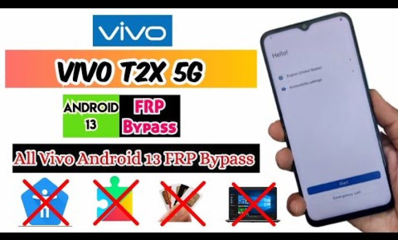 Vivo T2x 5G FRP Bypass Android 13 without PC | All Vivo T2x 5G FRP Bypass Android 13 without PC | All