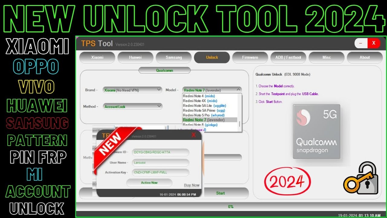 New Unlock Tool 2024,OPPO Vivo Xiaomi Mi Account Frp New Unlock Tool 2024,OPPO Vivo Xiaomi Mi Account Frp