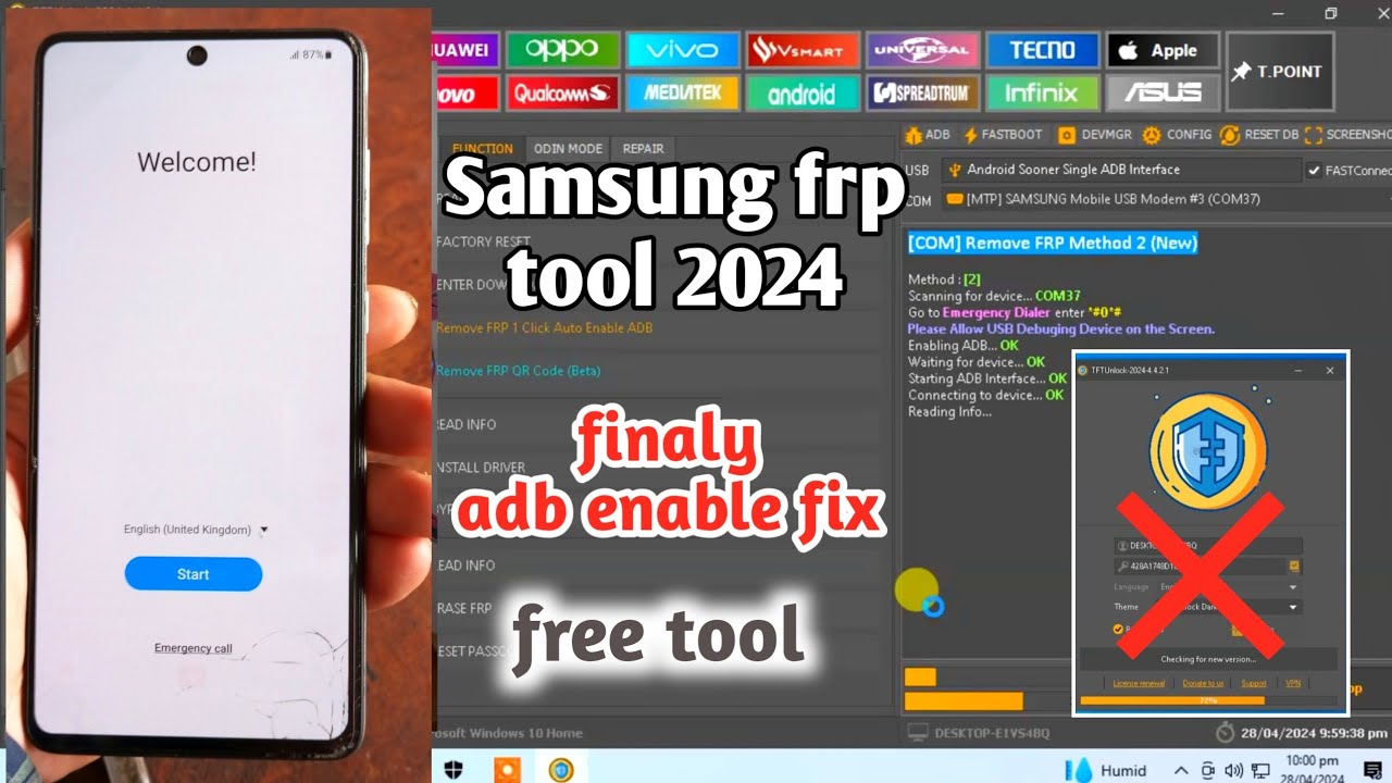 Samsung frp bypass 2024 | tft unlock tool latest Samsung frp bypass 2024 | tft unlock tool latest