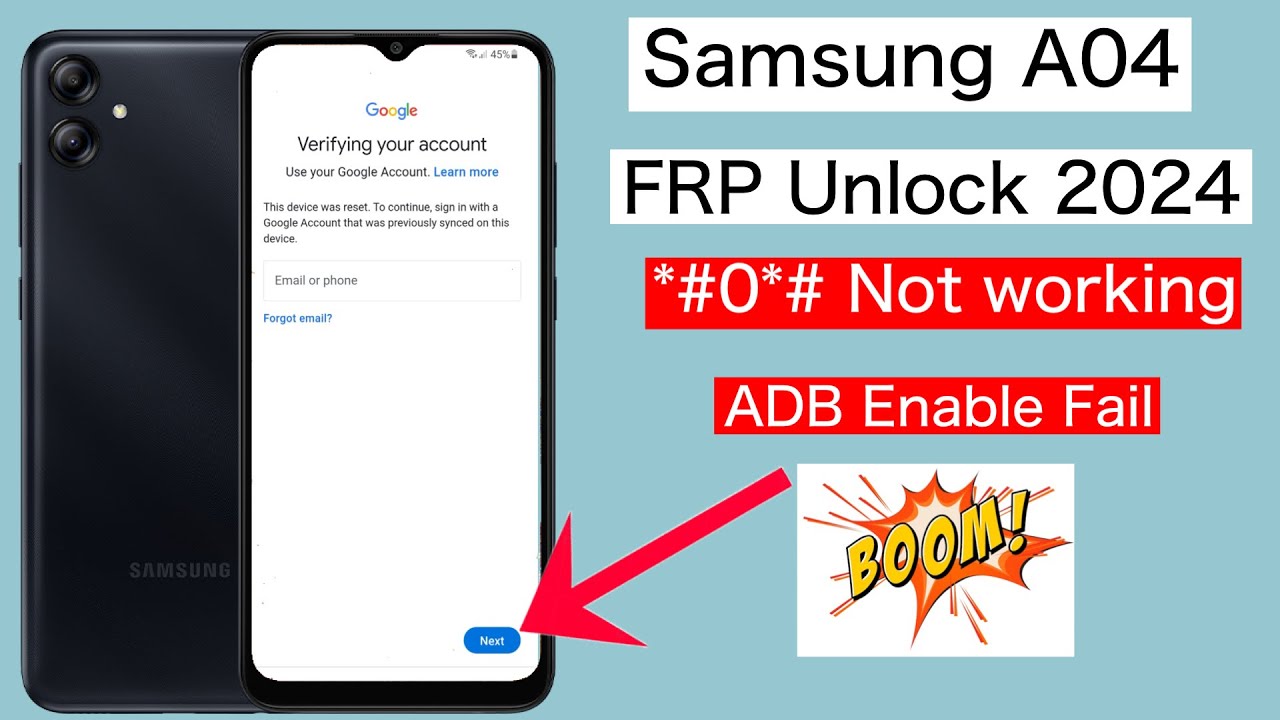 Why Did Samsung A04 Frp Bypass Adb Enable Fail? | Explore the Samsung A04 Device Why Did Samsung A04 Frp Bypass Adb Enable Fail? | Explore the Samsung A04 Device