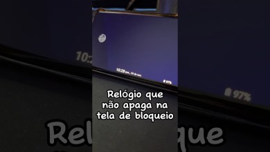 Como ativar esse relógio na tela de bloqueio Como ativar esse relógio na tela de bloqueio