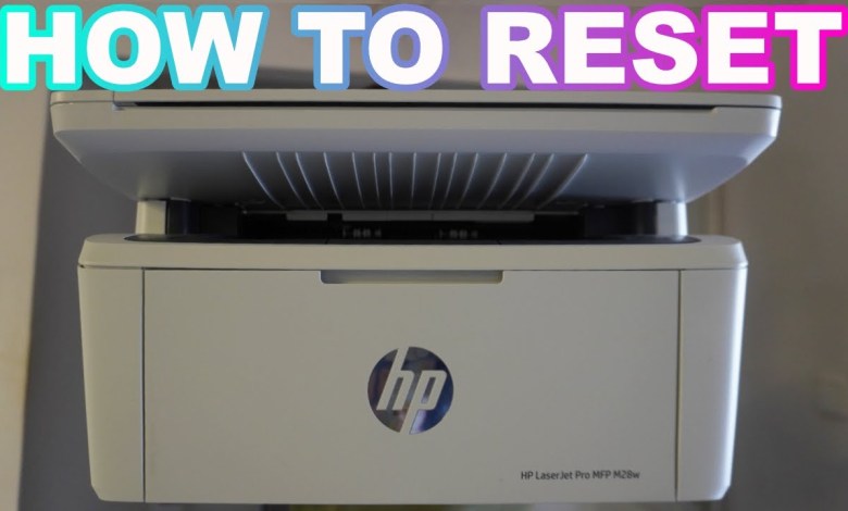 HP LaserJet Pro MFP M28w: Factory Reset Guide for HP LaserJet Pro MFP M28w: Factory Reset Guide for