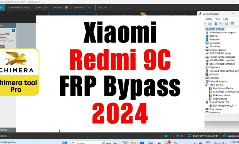 Xiaomi Redmi 9C Frp Bypass By Chimera Pro Tool 2024 || Xiaomi Redmi 9C Frp Bypass By Chimera Pro Tool 2024 ||