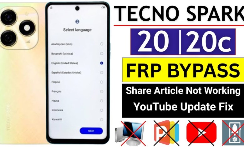 Unlocking Secrets: Bypass Google/FRP on Tecno Spark 20 | 20c Without a PC! Unlocking Secrets: Bypass Google/FRP on Tecno Spark 20 | 20c Without a PC!