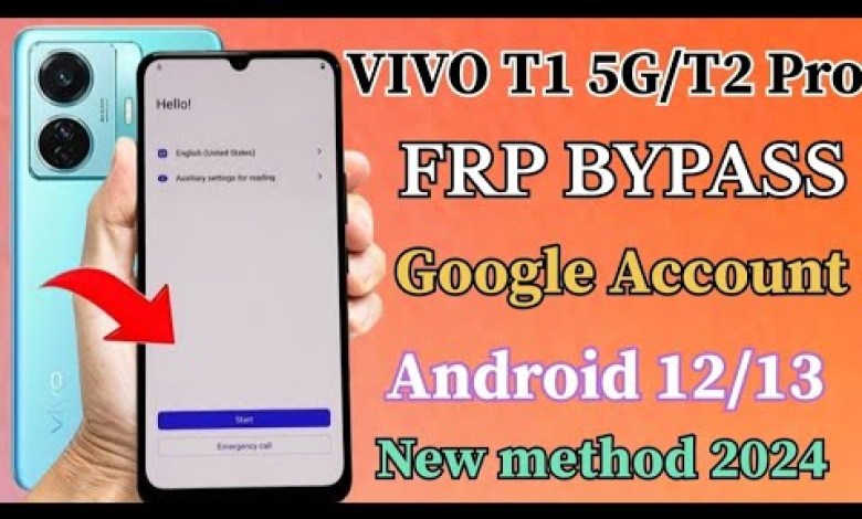 VIVO T1 Pro 5G/T2 Pro/T2x || FRP BYPASS || Android 13 VIVO T1 Pro 5G/T2 Pro/T2x || FRP BYPASS || Android 13