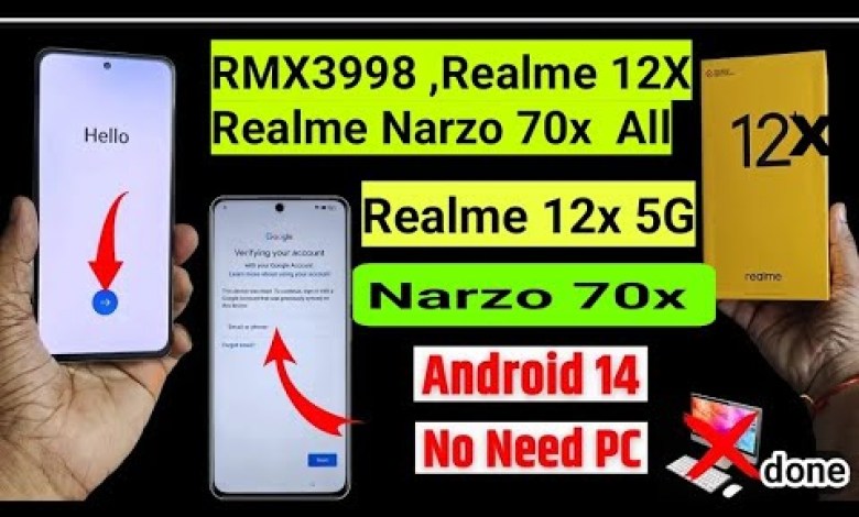 Unlock Realme 12X 5G FRP with Android 14 new Realme bypass method Unlock Realme 12X 5G FRP with Android 14 new Realme bypass method