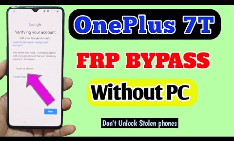 OnePlus 7T FRP Bypass Without PC | OnePlus 7T FRP OnePlus 7T FRP Bypass Without PC | OnePlus 7T FRP