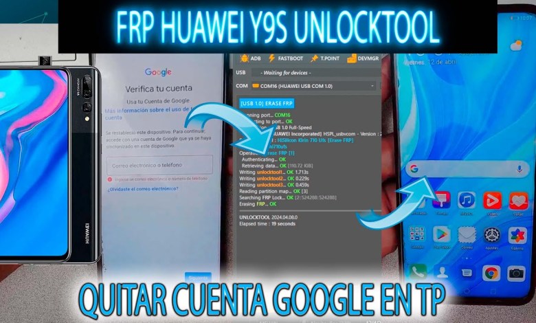 FRP HUAWEI Y9S REMOVE GOOGLE ACCOUNT UNLOCKTOOL METHOD FRP HUAWEI Y9S REMOVE GOOGLE ACCOUNT UNLOCKTOOL METHOD