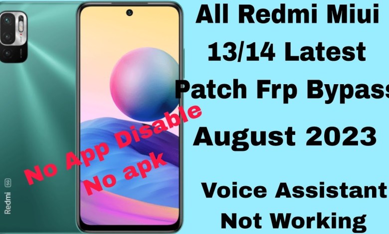 Redmi Note 10T 5G l All Redmi Miui 13/14 l Frp Bypass Redmi Note 10T 5G l All Redmi Miui 13/14 l Frp Bypass