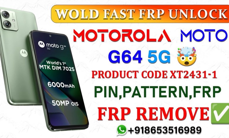 Moto G64 Frp Unlock (XT2431-1) Wold Fast By GsmMaster Moto G64 Frp Unlock (XT2431-1) Wold Fast By GsmMaster