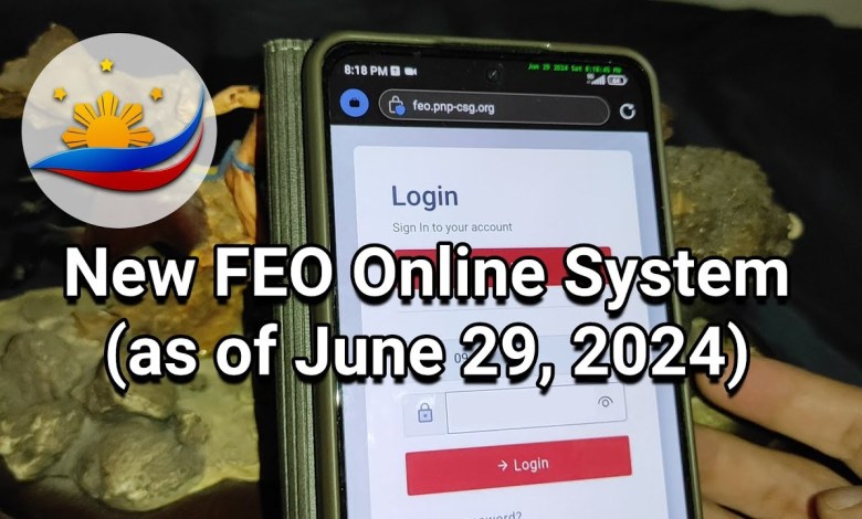 New FEO Online System | Philippines New FEO Online System | Philippines