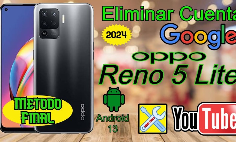 OPPO Reno 5 Lite, Delete Google Account, Android 13, OPPO Reno 5 Lite, Delete Google Account, Android 13,
