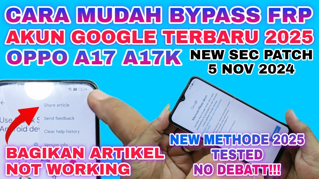 Unlocking Secrets: How to Bypass Google FRP on Oppo A17 and A17K! Unlocking Secrets: How to Bypass Google FRP on Oppo A17 and A17K!