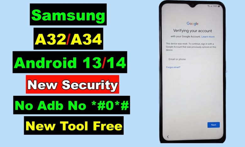 Samsung A32/A34 FRP Bypass Android 14/13 | Samsung Samsung A32/A34 FRP Bypass Android 14/13 | Samsung