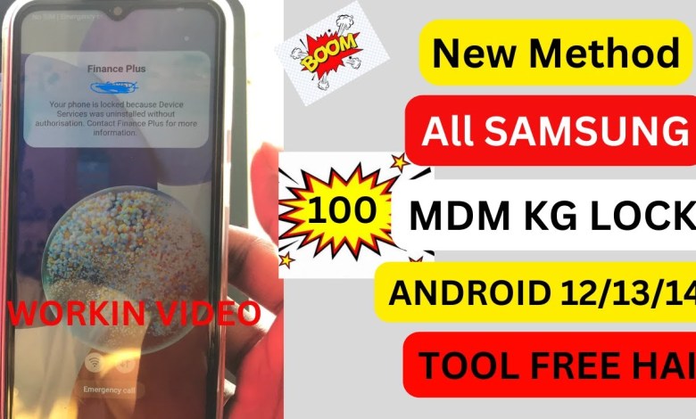 SAMSUNG New TOOL FREE BYPASS MDM KG Lock Remove | All SAMSUNG New TOOL FREE BYPASS MDM KG Lock Remove | All