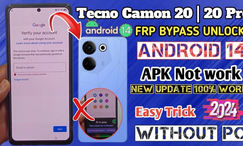 Tecno Camon 20 Frp Bypass Android 14 Without PC | Tecno Tecno Camon 20 Frp Bypass Android 14 Without PC | Tecno