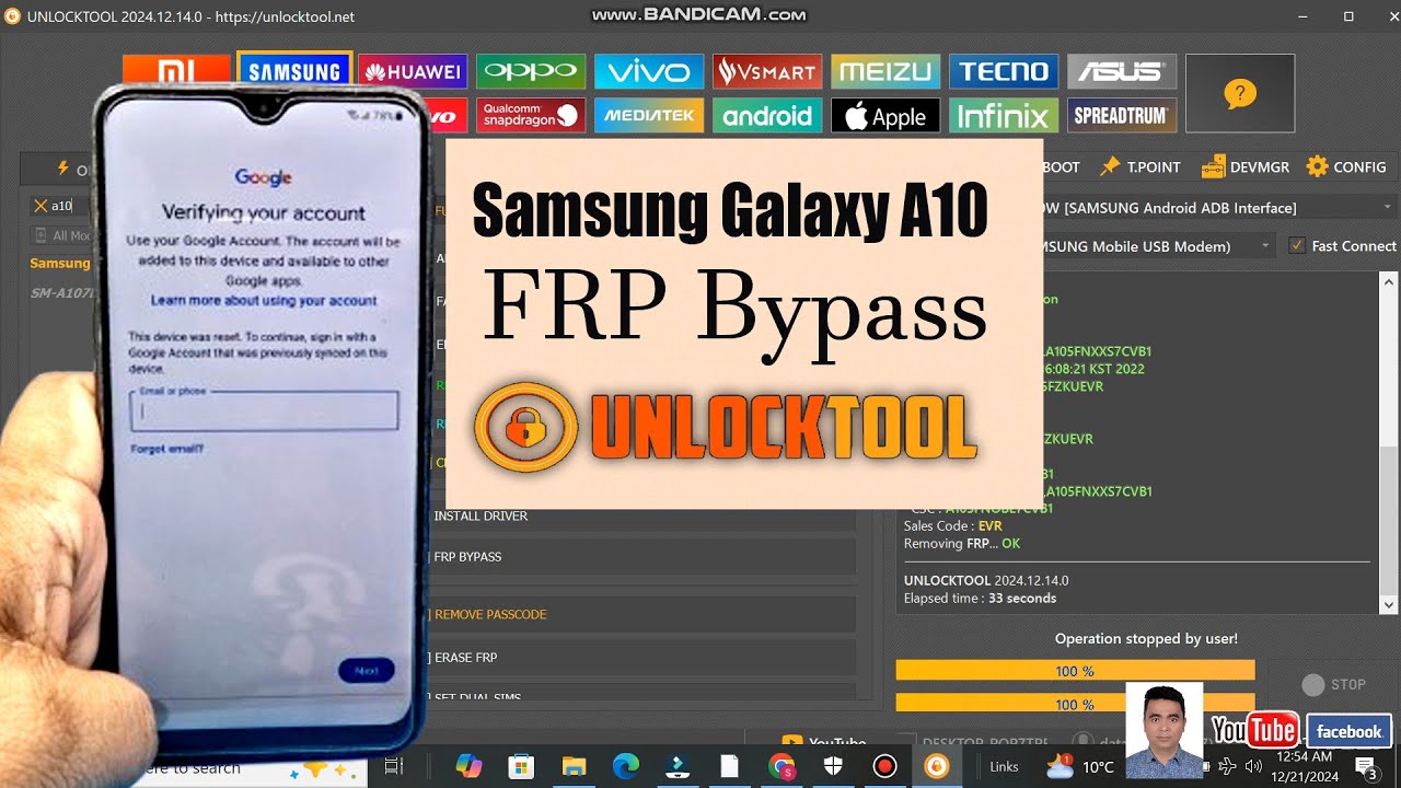 Discover the Samsung A10 (SM-A105) Frp Bypass Unlock Tool! Discover the Samsung A10 (SM-A105) Frp Bypass Unlock Tool!