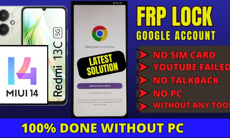 Redmi 13c 5g FRP Lock bypass | Google account Lock Redmi 13c 5g FRP Lock bypass | Google account Lock