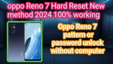 oppo Reno 7 or Reno 7 pro pattern or password unlock oppo Reno 7 or Reno 7 pro pattern or password unlock