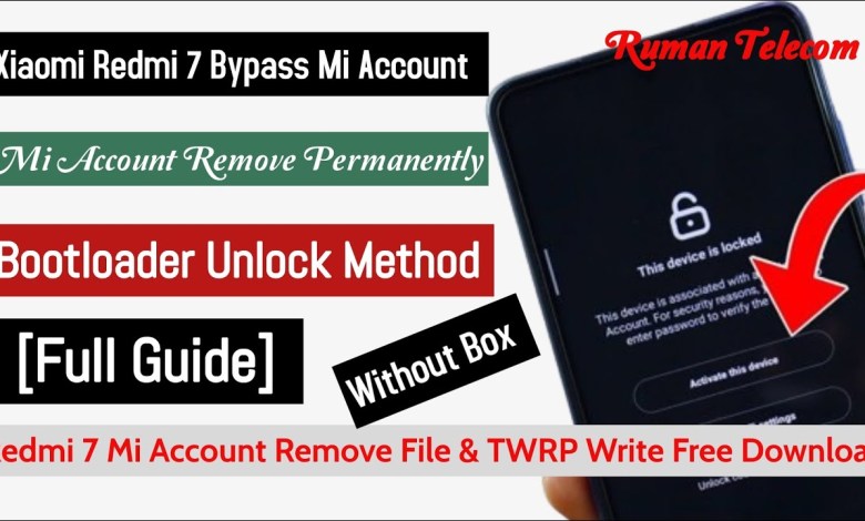 MI Account Remove Permanent | Redmi 7 (Onclite) Mi MI Account Remove Permanent | Redmi 7 (Onclite) Mi