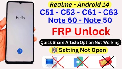 Unlock your Realme phone: Discover how to bypass FRP on the C51, C53, C61, C63, Note 60, and Note 50 with Android 14. Unlock your Realme phone: Discover how to bypass FRP on the C51, C53, C61, C63, Note 60, and Note 50 with Android 14.