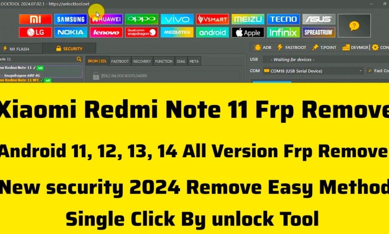 Xiaomi Redmi Note 11 Frp Remove Android 11/12/13/14 All Xiaomi Redmi Note 11 Frp Remove Android 11/12/13/14 All