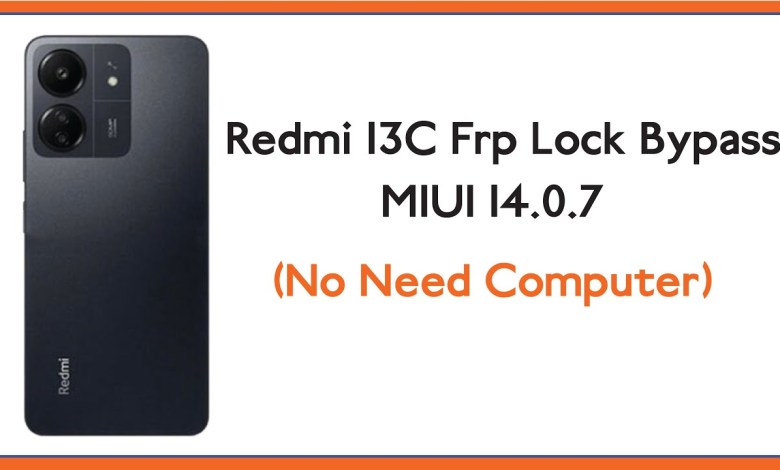 Redmi 13C Frp Lock Bypass (MIUI14.0.7) Manual Method Redmi 13C Frp Lock Bypass (MIUI14.0.7) Manual Method