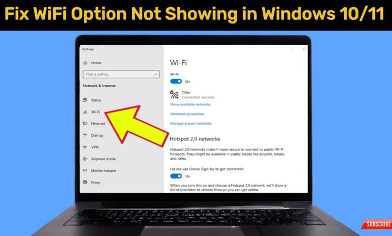 Fix WiFi Option Not Showing in Settings On Windows Fix WiFi Option Not Showing in Settings On Windows