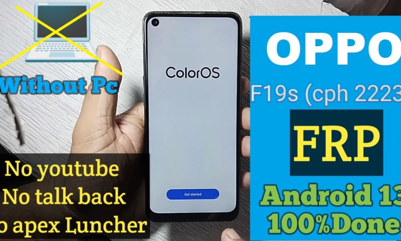OPPO F19s FRP Bypass Android 13 New Update ! Without Pc OPPO F19s FRP Bypass Android 13 New Update ! Without Pc