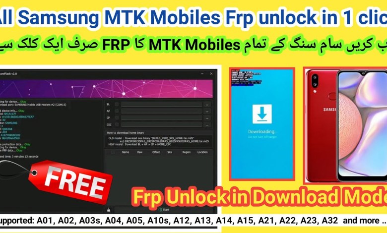 All Samsung MTK mobiles FRP unlock in 1 click Free | All Samsung MTK mobiles FRP unlock in 1 click Free |
