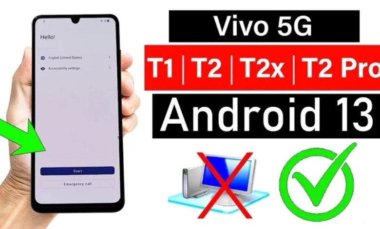 Vivo {T1/T2/T2x/T2 Pro} 5G – FRP Unlock ANDROID 13 100% Vivo {T1/T2/T2x/T2 Pro} 5G – FRP Unlock ANDROID 13 100%