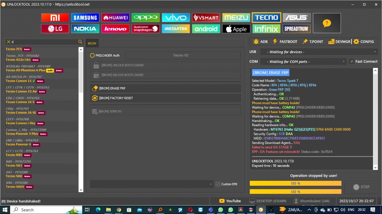 spark 7 kf6j frp unlocktool fail to send da stage or da spark 7 kf6j frp unlocktool fail to send da stage or da