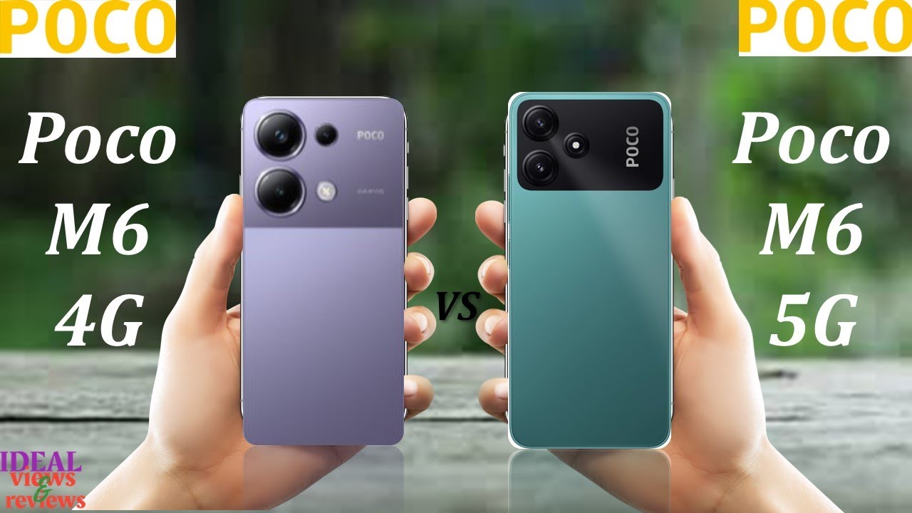 xiaomi Poco M6 4G vs xiaomi Poco M6 5G xiaomi Poco M6 4G vs xiaomi Poco M6 5G