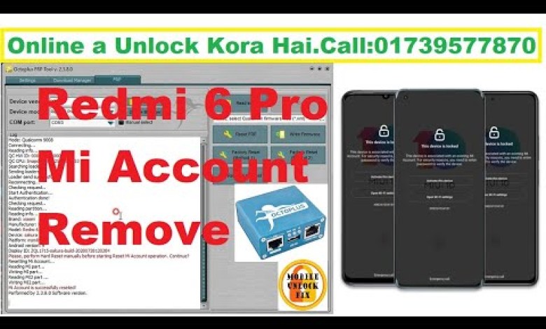 Redmi 6 Pro Mi Account Remove Octoplus FRP Tool By Redmi 6 Pro Mi Account Remove Octoplus FRP Tool By