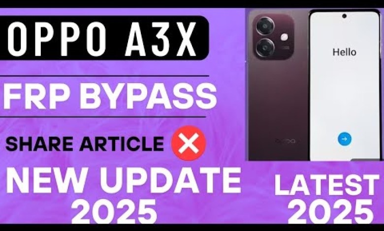 Unlocking Secrets: Bypass FRP on the Oppo A3X with Android 15! Unlocking Secrets: Bypass FRP on the Oppo A3X with Android 15!