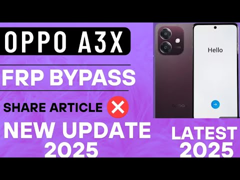 Unlocking Secrets: Bypass FRP on the Oppo A3X with Android 15! Unlocking Secrets: Bypass FRP on the Oppo A3X with Android 15!