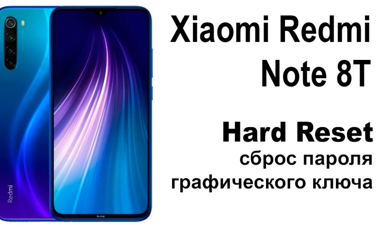Xiaomi Redmi Note 8T. Reset pattern key or Xiaomi Redmi Note 8T. Reset pattern key or