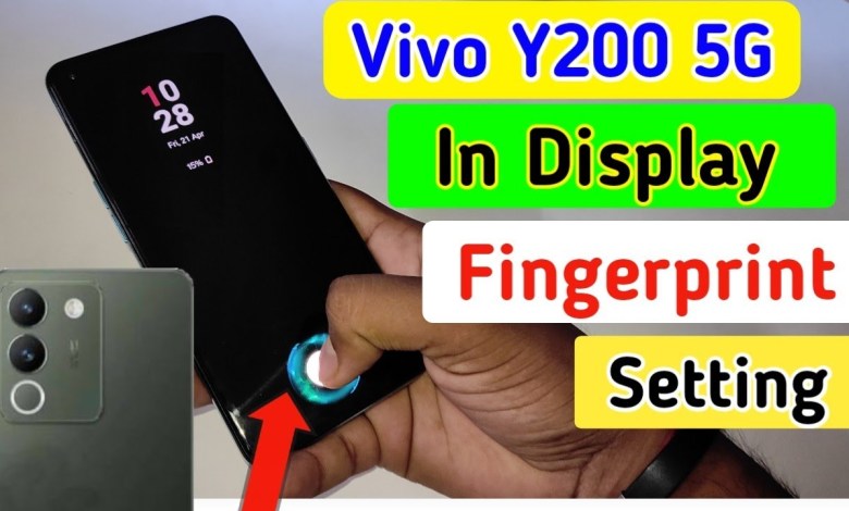 Vivo y200 5G display fingerprint setting/Vivo y200 5G Vivo y200 5G display fingerprint setting/Vivo y200 5G
