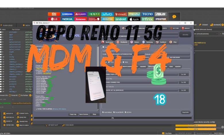 Oppo Reno 11 5G MDM ATT F4 FRP Oppo Reno 11 5G MDM ATT F4 FRP